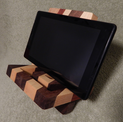 Stand holding tablet